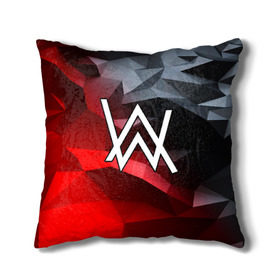 Подушка 3D с принтом ALAN WALKER в городе Новоалтайск, наволочка – 100% полиэстер, наполнитель – холлофайбер (легкий наполнитель, не вызывает аллергию). | состоит из подушки и наволочки. Наволочка на молнии, легко снимается для стирки | alan walker | aw | electro | electro music | music | алан уокер | музыка | музыкант | электро | электронная музыка