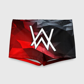 Детские купальные плавки 3D с принтом ALAN WALKER в городе Новоалтайск, Полиэстер 85%, Спандекс 15% | Слитный крой, подклад по переду изделия, узкие бретели | Тематика изображения на принте: alan walker | aw | electro | electro music | music | алан уокер | музыка | музыкант | электро | электронная музыка