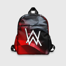 Детский рюкзак 3D с принтом ALAN WALKER в городе Новоалтайск, 100% полиэстер | лямки с регулируемой длиной, сверху петелька, чтобы рюкзак можно было повесить на вешалку. Основное отделение закрывается на молнию, как и внешний карман. Внутри дополнительный карман. По бокам два дополнительных кармашка | alan walker | aw | electro | electro music | music | алан уокер | музыка | музыкант | электро | электронная музыка