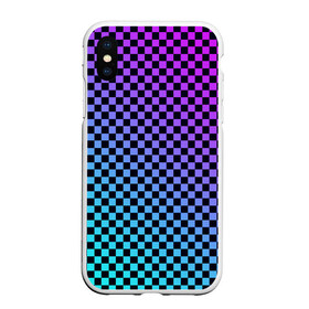 Чехол для iPhone XS Max матовый с принтом Checkerboard gradient в городе Новоалтайск, Силикон | Область печати: задняя сторона чехла, без боковых панелей | Тематика изображения на принте: checkerboard | gradient | бойчик | градиент | клетка. ячейка | орнамент | френдзона | шахматная. доска | шашечки