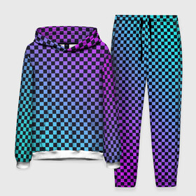 Мужской костюм 3D (с толстовкой) с принтом Checkerboard gradient в городе Новоалтайск,  |  | checkerboard | gradient | бойчик | градиент | клетка. ячейка | орнамент | френдзона | шахматная. доска | шашечки