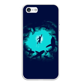 Чехол для iPhone 5/5S матовый с принтом Swimming in the sea в городе Новоалтайск, Силикон | Область печати: задняя сторона чехла, без боковых панелей | dive | diving | swim | swimming | synchronized swimming | водный спорт | дайвинг | плавание | пловец | синхронное плавание | спорт
