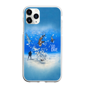 Чехол для iPhone 11 Pro Max матовый с принтом Go Dive в городе Новоалтайск, Силикон |  | dive | diving | swim | swimming | synchronized swimming | водный спорт | дайвинг | плавание | пловец | синхронное плавание | спорт