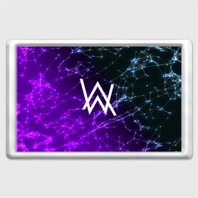 Магнит 45*70 с принтом ALAN WALKER в городе Новоалтайск, Пластик | Размер: 78*52 мм; Размер печати: 70*45 | alan walker | aw | electro | electro music | music | алан уокер | музыка | музыкант | электро | электронная музыка