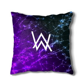 Подушка 3D с принтом ALAN WALKER в городе Новоалтайск, наволочка – 100% полиэстер, наполнитель – холлофайбер (легкий наполнитель, не вызывает аллергию). | состоит из подушки и наволочки. Наволочка на молнии, легко снимается для стирки | alan walker | aw | electro | electro music | music | алан уокер | музыка | музыкант | электро | электронная музыка