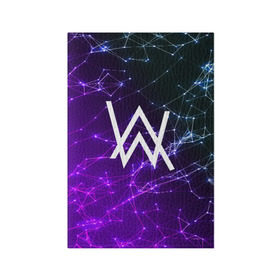 Обложка для паспорта матовая кожа с принтом ALAN WALKER в городе Новоалтайск, натуральная матовая кожа | размер 19,3 х 13,7 см; прозрачные пластиковые крепления | Тематика изображения на принте: alan walker | aw | electro | electro music | music | алан уокер | музыка | музыкант | электро | электронная музыка