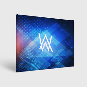 Холст прямоугольный с принтом ALAN WALKER в городе Новоалтайск, 100% ПВХ |  | alan walker | aw | electro | electro music | music | алан уокер | музыка | музыкант | электро | электронная музыка