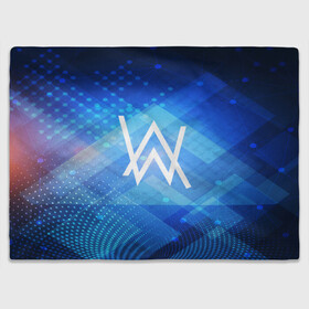 Плед 3D с принтом ALAN WALKER в городе Новоалтайск, 100% полиэстер | закругленные углы, все края обработаны. Ткань не мнется и не растягивается | alan walker | aw | electro | electro music | music | алан уокер | музыка | музыкант | электро | электронная музыка