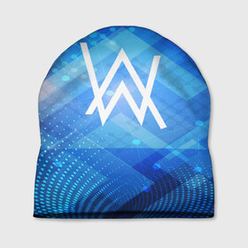 Шапка 3D с принтом ALAN WALKER в городе Новоалтайск, 100% полиэстер | универсальный размер, печать по всей поверхности изделия | alan walker | aw | electro | electro music | music | алан уокер | музыка | музыкант | электро | электронная музыка