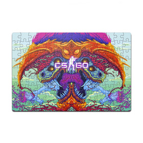 Пазл магнитный 126 элементов с принтом CS GO HYPER BEAST / ХАЙПЕРБИСТ / КС ГО в городе Новоалтайск, полимерный материал с магнитным слоем | 126 деталей, размер изделия —  180*270 мм | Тематика изображения на принте: astralis | awp | counter strike | cs go | cs go global offensive | cs:go | faze clan | hyper beast | team liquid | астралис | кс го | тим ликвид | фейз клан | хайпер бист