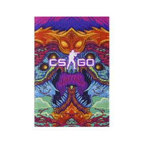 Обложка для паспорта матовая кожа с принтом CS GO HYPER BEAST в городе Новоалтайск, натуральная матовая кожа | размер 19,3 х 13,7 см; прозрачные пластиковые крепления | Тематика изображения на принте: astralis | awp | counter strike | cs go | cs go global offensive | cs:go | faze clan | hyper beast | team liquid | астралис | кс го | тим ликвид | фейз клан | хайпер бист