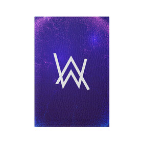 Обложка для паспорта матовая кожа с принтом ALAN WALKER в городе Новоалтайск, натуральная матовая кожа | размер 19,3 х 13,7 см; прозрачные пластиковые крепления | Тематика изображения на принте: alan walker | aw | electro | electro music | music | алан уокер | музыка | музыкант | электро | электронная музыка