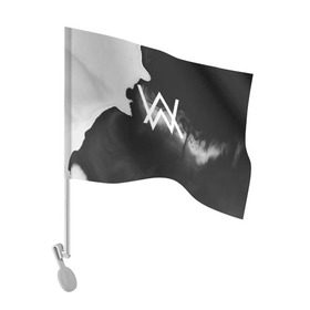 Флаг для автомобиля с принтом ALAN WALKER в городе Новоалтайск, 100% полиэстер | Размер: 30*21 см | alan walker | aw | electro | electro music | music | алан уокер | музыка | музыкант | электро | электронная музыка