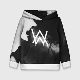 Детская толстовка 3D с принтом ALAN WALKER в городе Новоалтайск, 100% полиэстер | двухслойный капюшон со шнурком для регулировки, мягкие манжеты на рукавах и по низу толстовки, спереди карман-кенгуру с мягким внутренним слоем | Тематика изображения на принте: alan walker | aw | electro | electro music | music | алан уокер | музыка | музыкант | электро | электронная музыка