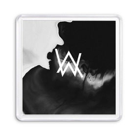 Магнит 55*55 с принтом ALAN WALKER в городе Новоалтайск, Пластик | Размер: 65*65 мм; Размер печати: 55*55 мм | alan walker | aw | electro | electro music | music | алан уокер | музыка | музыкант | электро | электронная музыка