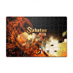 Пазл магнитный 126 элементов с принтом Sabaton в городе Новоалтайск, полимерный материал с магнитным слоем | 126 деталей, размер изделия —  180*270 мм | heavy | metal | power | sabaton | метал | пауэр | сабатон | хэви