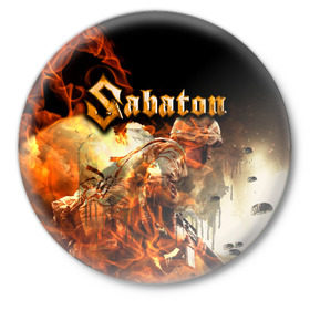 Значок Sabaton: в городе Новоалтайск, металл | круглая форма, металлическая застежка в виде булавки | heavy | metal | power | sabaton | метал | пауэр | сабатон | хэви
