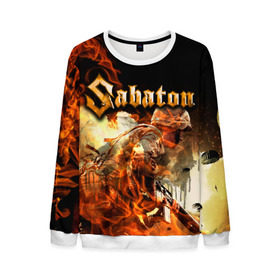 Мужской свитшот 3D с принтом Sabaton в городе Новоалтайск, 100% полиэстер с мягким внутренним слоем | круглый вырез горловины, мягкая резинка на манжетах и поясе, свободная посадка по фигуре | heavy | metal | power | sabaton | метал | пауэр | сабатон | хэви