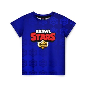 Детская футболка 3D с принтом BRAWL STARS в городе Новоалтайск, 100% гипоаллергенный полиэфир | прямой крой, круглый вырез горловины, длина до линии бедер, чуть спущенное плечо, ткань немного тянется | Тематика изображения на принте: brawl stars | bull | colt | leon | stars | берли | бо | брок | ворон | джесси | динамайк | дэррил | кольт | леон | мортис | нита | пайпер | пенни | поко | пэм | рикошет | спайк | тара | фрэнк | шелли | эль примо