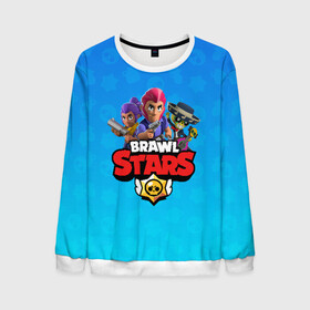 Мужской свитшот 3D с принтом BRAWL STARS |  БРАВЛ СТАРС в городе Новоалтайск, 100% полиэстер с мягким внутренним слоем | круглый вырез горловины, мягкая резинка на манжетах и поясе, свободная посадка по фигуре | brawl stars | bull | colt | leon | stars | берли | бо | брок | ворон | джесси | динамайк | дэррил | кольт | леон | мортис | нита | пайпер | пенни | поко | пэм | рикошет | спайк | тара | фрэнк | шелли | эль примо