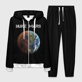 Мужской костюм 3D с принтом NUKE MARS в городе Новоалтайск, 100% полиэстер | Манжеты и пояс оформлены тканевой резинкой, двухслойный капюшон со шнурком для регулировки, карманы спереди | elon | mars | musk | nuke | земля | илон | марс | маск | планета | терраформирование | ядерный