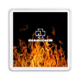 Магнит 55*55 с принтом RAMMSTEIN в городе Новоалтайск, Пластик | Размер: 65*65 мм; Размер печати: 55*55 мм | Тематика изображения на принте: lindemann | rammstein | рамштайн | тилль линдеманн