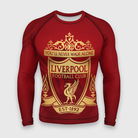 Мужской рашгард 3D с принтом Ливерпуль в городе Новоалтайск,  |  | liverpool | liverpool fc | ynwa | you never walk alone | ливерпуль | фан ливерпуля | фанатская | футбол | футболист | футбольный клуб | энфильд