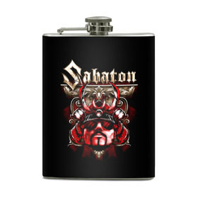 Фляга с принтом Sabaton в городе Новоалтайск, металлический корпус | емкость 0,22 л, размер 125 х 94 мм. Виниловая наклейка запечатывается полностью | battle metal | primo victoria | sabaton | the art of war | the great war | группа | йоаким броден | латный ботинок | метал | пауэр | рыцарские доспехи | сабатон | собатон | хэви