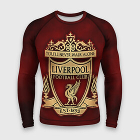 Мужской рашгард 3D с принтом Ливерпуль в городе Новоалтайск,  |  | liverpool | liverpool fc | ynwa | you never walk alone | ливерпуль | фан ливерпуля | фанатская | футбол | футболист | футбольный клуб | энфильд