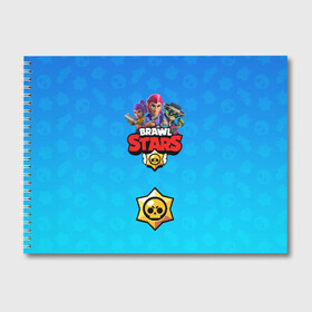 Альбом для рисования с принтом РЮКЗАК BRAWL STARS в городе Новоалтайск, 100% бумага
 | матовая бумага, плотность 200 мг. | Тематика изображения на принте: brawl stars | bull | colt | leon | stars | берли | бо | брок | ворон | джесси | динамайк | дэррил | кольт | леон | мортис | нита | пайпер | пенни | поко | пэм | рикошет | спайк | тара | фрэнк | шелли | эль примо