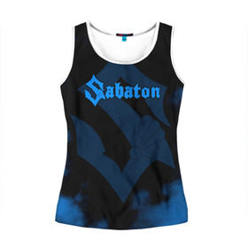 Женская майка 3D с принтом Sabaton в городе Новоалтайск, 100% полиэстер | круглая горловина, прямой силуэт, длина до линии бедра | battle metal | primo victoria | sabaton | the art of war | the great war | группа | йоаким броден | латный ботинок | метал | пауэр | рыцарские доспехи | сабатон | собатон | хэви