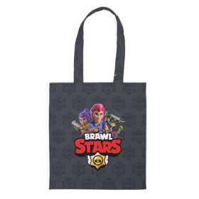 Сумка 3D повседневная с принтом BRAWL STARS в городе Новоалтайск, 100% полиэстер | Плотность: 200 г/м2; Размер: 34×35 см; Высота лямок: 30 см | brawl stars | bull | colt | leon | stars | берли | бо | брок | ворон | джесси | динамайк | дэррил | кольт | леон | мортис | нита | пайпер | пенни | поко | пэм | рикошет | спайк | тара | фрэнк | шелли | эль примо