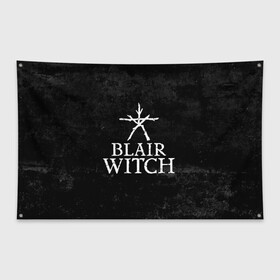 Флаг-баннер с принтом BLAIR WITCH (Игра) в городе Новоалтайск, 100% полиэстер | размер 67 х 109 см, плотность ткани — 95 г/м2; по краям флага есть четыре люверса для крепления | Тематика изображения на принте: blair | game | games | halloween | horror | logo | survival | symbol | witch | блер | блэйр | блэр | ведьма | ведьма из | витч | вич | выживание | игра | игры | лого | логотип | символ | ужасы | хоррор | хэллоуин