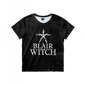 Детская футболка 3D с принтом BLAIR WITCH (Игра) в городе Новоалтайск, 100% гипоаллергенный полиэфир | прямой крой, круглый вырез горловины, длина до линии бедер, чуть спущенное плечо, ткань немного тянется | blair | game | games | halloween | horror | logo | survival | symbol | witch | блер | блэйр | блэр | ведьма | ведьма из | витч | вич | выживание | игра | игры | лого | логотип | символ | ужасы | хоррор | хэллоуин