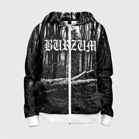 Детская толстовка 3D на молнии с принтом Burzum в городе Новоалтайск, 100% полиэстер |  манжеты и пояс оформлены широкой мягкой резинкой, двухслойный капюшон со шнурком для регулировки, спереди карманы и застежка-молния
 | burzum | ghotic | варг викернес | мрак | тьма