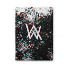 Обложка для автодокументов с принтом ALAN WALKER GLITCH в городе Новоалтайск, натуральная кожа |  размер 19,9*13 см; внутри 4 больших “конверта” для документов и один маленький отдел — туда идеально встанут права | Тематика изображения на принте: alan walker | aw | electro | electro music | music | алан уокер | музыка | музыкант | электро | электронная музыка