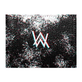 Обложка для студенческого билета с принтом ALAN WALKER GLITCH в городе Новоалтайск, натуральная кожа | Размер: 11*8 см; Печать на всей внешней стороне | Тематика изображения на принте: alan walker | aw | electro | electro music | music | алан уокер | музыка | музыкант | электро | электронная музыка