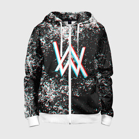 Детская толстовка 3D на молнии с принтом ALAN WALKER GLITCH в городе Новоалтайск, 100% полиэстер |  манжеты и пояс оформлены широкой мягкой резинкой, двухслойный капюшон со шнурком для регулировки, спереди карманы и застежка-молния
 | alan walker | aw | electro | electro music | music | алан уокер | музыка | музыкант | электро | электронная музыка