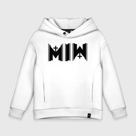 Детское худи Oversize хлопок с принтом Motionless In White в городе Новоалтайск, френч-терри — 70% хлопок, 30% полиэстер. Мягкий теплый начес внутри —100% хлопок | боковые карманы, эластичные манжеты и нижняя кромка, капюшон на магнитной кнопке | band | chris | logo | metal | metalcore | motionless | motionless in white | music | rock | группа | логотип | метал | музыка | рок