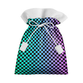 Подарочный 3D мешок с принтом Checkerboard Color в городе Новоалтайск, 100% полиэстер | Размер: 29*39 см | Тематика изображения на принте: checkerboard | gradient | бойчик | в клетку | в клеточку | градиент | клетка | музыка | орнамент | френдзона | шахматная доска | шашки