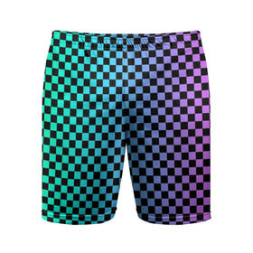 Мужские шорты 3D спортивные с принтом Checkerboard Color в городе Новоалтайск,  |  | checkerboard | gradient | бойчик | в клетку | в клеточку | градиент | клетка | музыка | орнамент | френдзона | шахматная доска | шашки