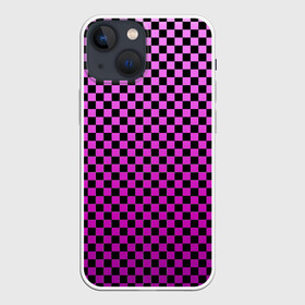 Чехол для iPhone 13 mini с принтом Checkerboard Color в городе Новоалтайск,  |  | Тематика изображения на принте: checkerboard | gradient | бойчик | в клетку | в клеточку | градиент | клетка | музыка | орнамент | френдзона | шахматная доска | шашки