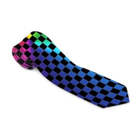 Галстук 3D с принтом Checkerboard Color в городе Новоалтайск, 100% полиэстер | Длина 148 см; Плотность 150-180 г/м2 | Тематика изображения на принте: checkerboard | gradient | бойчик | в клетку | в клеточку | градиент | клетка | музыка | орнамент | френдзона | шахматная доска | шашки