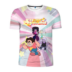 Мужская футболка 3D спортивная с принтом Steven Universe в городе Новоалтайск, 100% полиэстер с улучшенными характеристиками | приталенный силуэт, круглая горловина, широкие плечи, сужается к линии бедра | steven universe | аметист | вселенная стивена | гранат | жемчуг | конни махесваран | кристальные самоцветы | лазурит | ляпис лазурит | перидот | самоцветы | стивен кварц юнивёрс