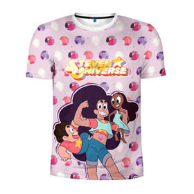 Мужская футболка 3D спортивная с принтом Steven Universe в городе Новоалтайск, 100% полиэстер с улучшенными характеристиками | приталенный силуэт, круглая горловина, широкие плечи, сужается к линии бедра | steven universe | аметист | вселенная стивена | гранат | жемчуг | конни махесваран | кристальные самоцветы | лазурит | ляпис лазурит | перидот | самоцветы | стивен кварц юнивёрс