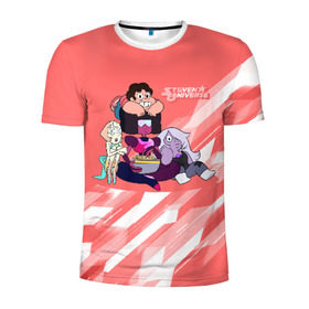 Мужская футболка 3D спортивная с принтом Steven Universe в городе Новоалтайск, 100% полиэстер с улучшенными характеристиками | приталенный силуэт, круглая горловина, широкие плечи, сужается к линии бедра | steven universe | аметист | вселенная стивена | гранат | жемчуг | конни махесваран | кристальные самоцветы | лазурит | ляпис лазурит | перидот | самоцветы | стивен кварц юнивёрс