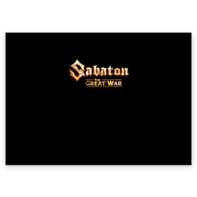 Поздравительная открытка с принтом Sabaton в городе Новоалтайск, 100% бумага | плотность бумаги 280 г/м2, матовая, на обратной стороне линовка и место для марки
 | battle metal | primo victoria | sabaton | the art of war | the great war | группа | йоаким броден | латный ботинок | метал | пауэр | рыцарские доспехи | сабатон | собатон | хэви