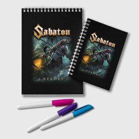Блокнот с принтом Sabaton в городе Новоалтайск, 100% бумага | 48 листов, плотность листов — 60 г/м2, плотность картонной обложки — 250 г/м2. Листы скреплены удобной пружинной спиралью. Цвет линий — светло-серый
 | Тематика изображения на принте: heavy metal | heroes | sabaton | the great war | the last stand | группы | метал | музыка | сабатон | хэви метал