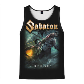 Мужская майка 3D с принтом Sabaton в городе Новоалтайск, 100% полиэстер | круглая горловина, приталенный силуэт, длина до линии бедра. Пройма и горловина окантованы тонкой бейкой | heavy metal | heroes | sabaton | the great war | the last stand | группы | метал | музыка | сабатон | хэви метал