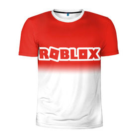 Мужская футболка 3D спортивная с принтом Roblox в городе Новоалтайск, 100% полиэстер с улучшенными характеристиками | приталенный силуэт, круглая горловина, широкие плечи, сужается к линии бедра | game | gamer | logo | minecraft | simulator | игра | конструктор | лого | симулятор | строительство | фигура